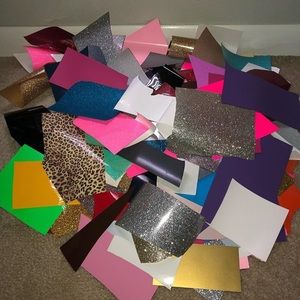 Heat transfer vinyl scraps